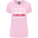 I Don't Mean to Be but I'm a Sailor Sailing Womens Wider Cut T-Shirt Light Pink