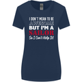 I Don't Mean to Be but I'm a Sailor Sailing Womens Wider Cut T-Shirt Navy Blue