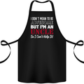 I Don't Mean to Be but I'm an Uncle's Day Cotton Apron 100% Organic Black