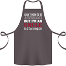 I Don't Mean to Be but I'm an Uncle's Day Cotton Apron 100% Organic Dark Grey
