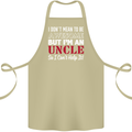 I Don't Mean to Be but I'm an Uncle's Day Cotton Apron 100% Organic Khaki