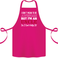 I Don't Mean to Be but I'm an Uncle's Day Cotton Apron 100% Organic Pink
