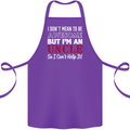 I Don't Mean to Be but I'm an Uncle's Day Cotton Apron 100% Organic Purple