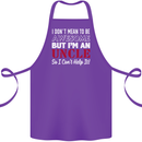 I Don't Mean to Be but I'm an Uncle's Day Cotton Apron 100% Organic Purple