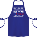 I Don't Mean to Be but I'm an Uncle's Day Cotton Apron 100% Organic Royal Blue