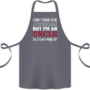 I Don't Mean to Be but I'm an Uncle's Day Cotton Apron 100% Organic Steel
