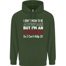 I Don't Mean to Be but I'm an Uncle's Day Mens 80% Cotton Hoodie Forest Green