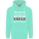 I Don't Mean to Be but I'm an Uncle's Day Mens 80% Cotton Hoodie Peppermint