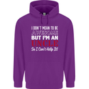 I Don't Mean to Be but I'm an Uncle's Day Mens 80% Cotton Hoodie Purple