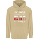 I Don't Mean to Be but I'm an Uncle's Day Mens 80% Cotton Hoodie Sand