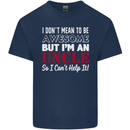 I Don't Mean to Be but I'm an Uncle's Day Mens Cotton T-Shirt Tee Top Navy Blue