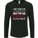 I Don't Mean to Be but I'm an Uncle's Day Mens Long Sleeve T-Shirt Black