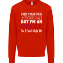 I Don't Mean to Be but I'm an Uncle's Day Mens Sweatshirt Jumper Bright Red