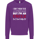 I Don't Mean to Be but I'm an Uncle's Day Mens Sweatshirt Jumper Purple