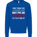I Don't Mean to Be but I'm an Uncle's Day Mens Sweatshirt Jumper Royal Blue