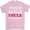 I Don't Mean to Be but I'm an Uncle's Day Mens T-Shirt Cotton Gildan Light Pink
