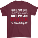 I Don't Mean to Be but I'm an Uncle's Day Mens T-Shirt Cotton Gildan Maroon