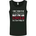 I Don't Mean to Be but I'm an Uncle's Day Mens Vest Tank Top Black
