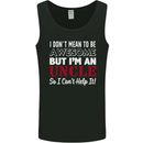 I Don't Mean to Be but I'm an Uncle's Day Mens Vest Tank Top Black