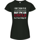 I Don't Mean to Be but I'm an Uncle's Day Womens Petite Cut T-Shirt Black