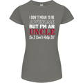 I Don't Mean to Be but I'm an Uncle's Day Womens Petite Cut T-Shirt Charcoal