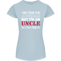 I Don't Mean to Be but I'm an Uncle's Day Womens Petite Cut T-Shirt Light Blue