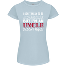 I Don't Mean to Be but I'm an Uncle's Day Womens Petite Cut T-Shirt Light Blue