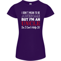 I Don't Mean to Be but I'm an Uncle's Day Womens Petite Cut T-Shirt Purple