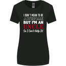 I Don't Mean to Be but I'm an Uncle's Day Womens Wider Cut T-Shirt Black
