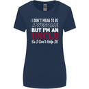 I Don't Mean to Be but I'm an Uncle's Day Womens Wider Cut T-Shirt Navy Blue