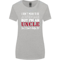 I Don't Mean to Be but I'm an Uncle's Day Womens Wider Cut T-Shirt Sports Grey