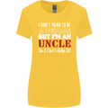 I Don't Mean to Be but I'm an Uncle's Day Womens Wider Cut T-Shirt Yellow