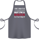 I Don't Mean to Be but Im a Biker Motorbike Cotton Apron 100% Organic Steel