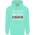 I Don't Mean to but I'm a Coach Rugby Footy Childrens Kids Hoodie Peppermint