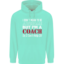 I Don't Mean to but I'm a Coach Rugby Footy Childrens Kids Hoodie Peppermint