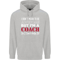 I Don't Mean to but I'm a Coach Rugby Footy Childrens Kids Hoodie Sports Grey