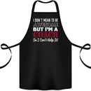 I Don't Mean to but I'm a Coach Rugby Footy Cotton Apron 100% Organic Black