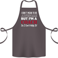 I Don't Mean to but I'm a Coach Rugby Footy Cotton Apron 100% Organic Dark Grey