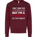 I Don't Mean to but I'm a Coach Rugby Footy Kids Sweatshirt Jumper Maroon