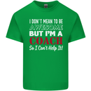 I Don't Mean to but I'm a Coach Rugby Footy Kids T-Shirt Childrens Irish Green
