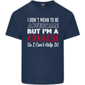 I Don't Mean to but I'm a Coach Rugby Footy Kids T-Shirt Childrens Navy Blue