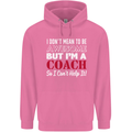 I Don't Mean to but I'm a Coach Rugby Footy Mens 80% Cotton Hoodie Azelea