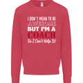 I Don't Mean to but I'm a Coach Rugby Footy Mens Sweatshirt Jumper Heliconia