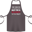 I Don't Mean to but I'm a Daddy Fathers Day Cotton Apron 100% Organic Dark Grey
