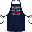 I Don't Mean to but I'm a Daddy Fathers Day Cotton Apron 100% Organic Navy Blue