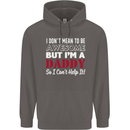 I Don't Mean to but I'm a Daddy Fathers Day Mens 80% Cotton Hoodie Charcoal