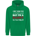 I Don't Mean to but I'm a Daddy Fathers Day Mens 80% Cotton Hoodie Irish Green