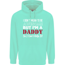 I Don't Mean to but I'm a Daddy Fathers Day Mens 80% Cotton Hoodie Peppermint