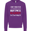 I Don't Mean to but I'm a Daddy Fathers Day Mens Sweatshirt Jumper Purple