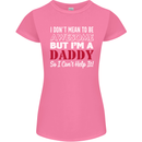 I Don't Mean to but I'm a Daddy Fathers Day Womens Petite Cut T-Shirt Azalea